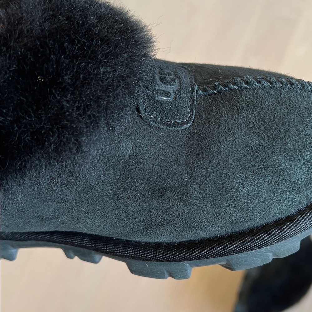 UGG Black Coquette Slippers Size 7 - Picture 10 of 10